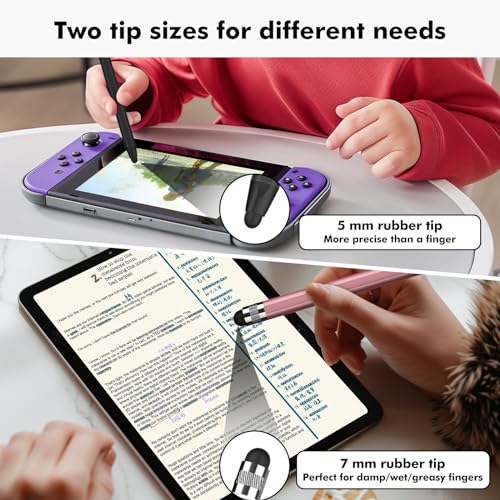 MEKO Stylus Pens for Touch Screens, 3-Pack with Extras