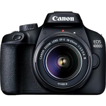 Canon EOS 4000D DSLR & 18-55 mm Lens - Black