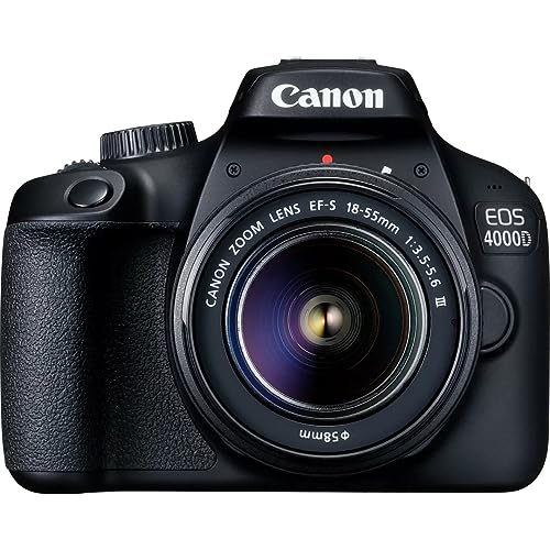 Canon EOS 4000D DSLR & 18-55 mm Lens - Black