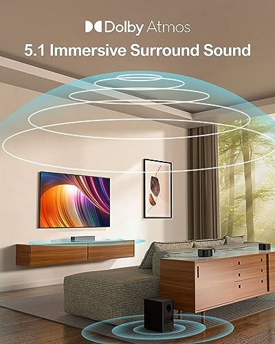 ULTIMEA 5.1 Soundbar w/ Dolby Atmos & Wireless Subwoofer