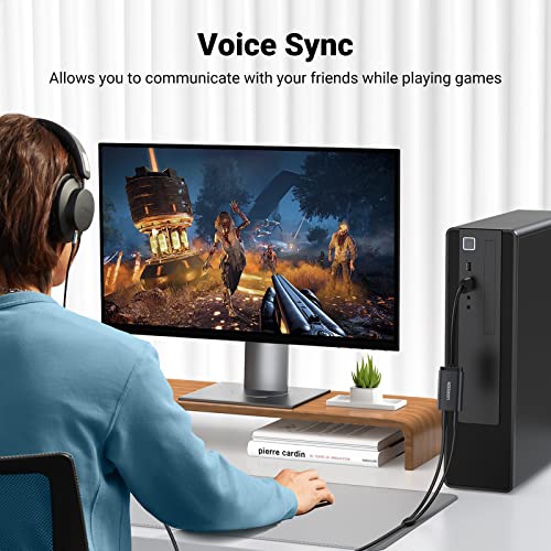 UGREEN USB 2.0 to 3.5mm Audio Adapter Dual Aux Splitter