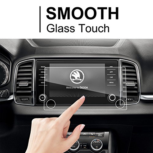 LFOTPP Karoq 20.3 cm GPS Screen Protector, 9H Tempered Glass