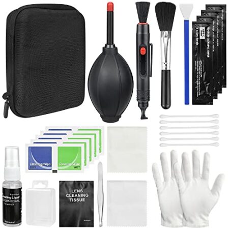 Pro Camera Cleaning Kit with Storage Box & Accessories