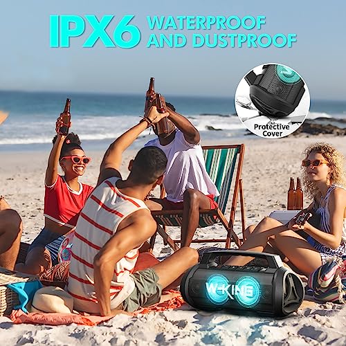 W-KING 70W Bluetooth Waterproof Speaker, 42H, PowerBank