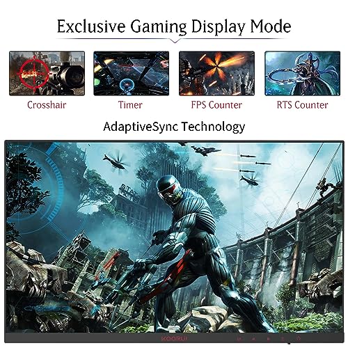 KOORUI 60.5cm FHD 1080P 165Hz Gaming Monitor, 1ms, VESA