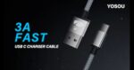 Yosou 2M USB C Charger Cable 2Pack Fast Charging 3A
