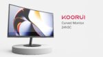 KOORUI 60.5cm Curved Full HD 1080P 60Hz Gaming Monitor