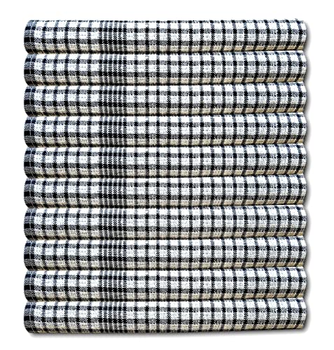 Wonderdry Cotton Tea Towels Pack of 10 (Black)