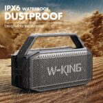 W-KING 60W Waterproof Bluetooth Speaker, 40H, Power Bank