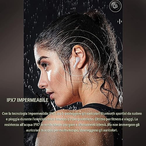 Wireless Bluetooth 5.3 Earbuds, 24H Playtime, IPX8 Waterproof