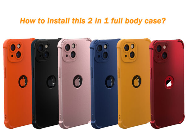 ORETECH 4-in-1 Silicone Case for iPhone 13 - Black