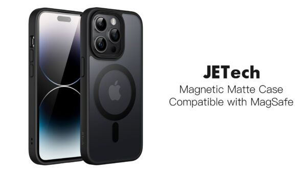 JETech Magnetic Case for iPhone 14 Pro Max, Deep Purple