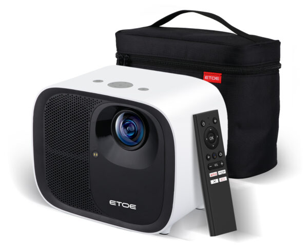 ETOE E3 Pro 4K Projector, Android TV, 600 lm, 150 cm