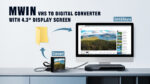 Mwin Video to Digital Converter with 10.9 cm Screen