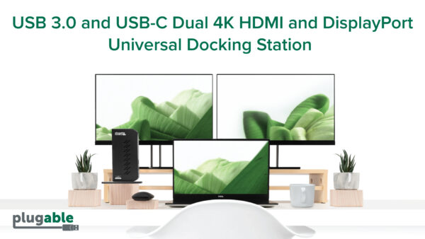 Plugable USB 3.0 & USB-C Dual 4K Docking Station