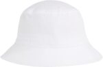 Calvin Klein Women's Monogram Bucket Hat, White, OS