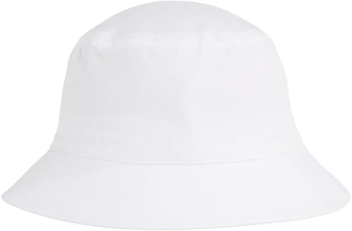 Calvin Klein Women's Monogram Bucket Hat, White, OS
