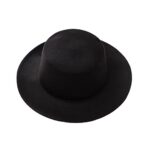 Bamboopack Black Fedora Hat for Party, Cosplay, Wedding