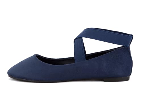 MaxMuxun Women's Ballerina Elastic Strap Pumps