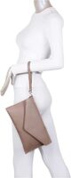 Craze London Italian Suede Large Envelope Clutch Bag