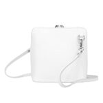 Small Vera Pelle Leather Crossbody Bag for Women