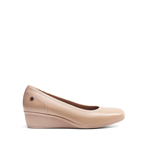 DREAM PAIRS Women's Wedge Low Heels Square Toe Pumps