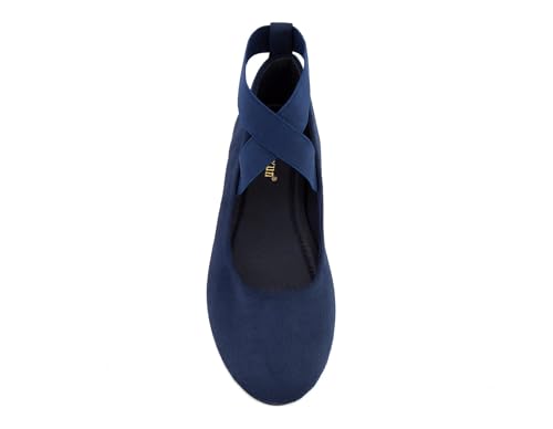 MaxMuxun Women's Ballerina Elastic Strap Pumps