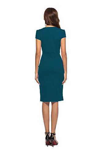 CEASIKERY Women's Retro Cocktail Pencil Office Dress