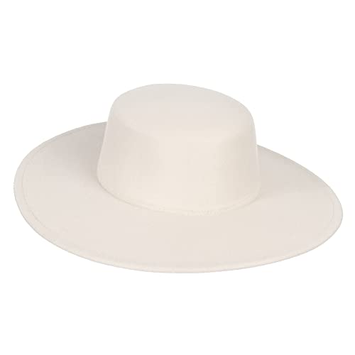 GEMVIE Wide Brim Fedora Hat for Men & Women