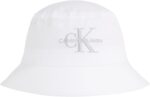 Calvin Klein Women's Monogram Bucket Hat, White, OS