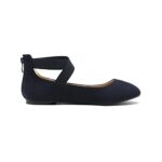 DREAM PAIRS Women's Ballerina Flats with Elastic Straps