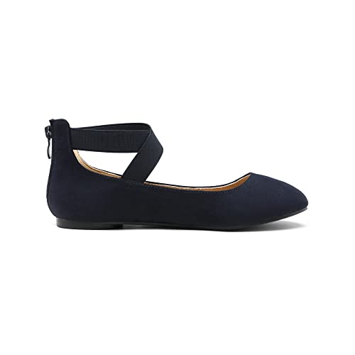 DREAM PAIRS Women's Ballerina Flats with Elastic Straps