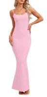 AUSELILY Women's Summer Ribbed Bodycon Maxi Dress