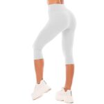 SINOPHANT High Waisted Capri Leggings for Women, Soft Tummy Control
