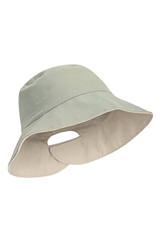 Reversible Women's Cotton Bucket Hat - Wide Brim, Adjustable