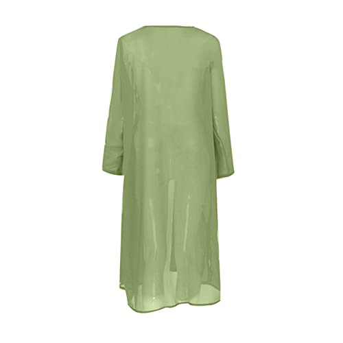 Women's Casual Floral Print Chiffon Dress Set, Plus Size
