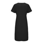 AMhomely Summer V-Neck Button Dress with Pockets