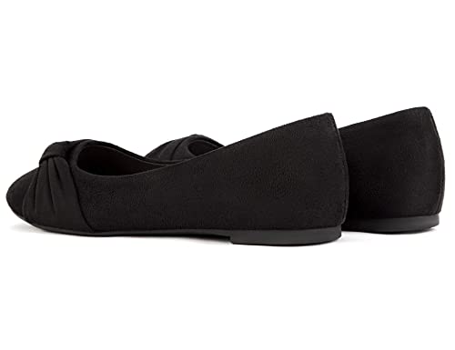 MaxMuxun Women's Ballet Flats with Bow Tie