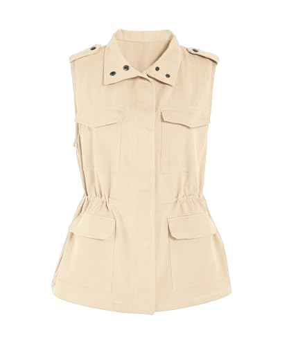 Imily Bela Women's Sleeveless Cargo Vests with Pockets