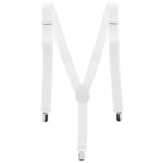 Unisex Adjustable 25mm Slim Trouser Braces with Clips