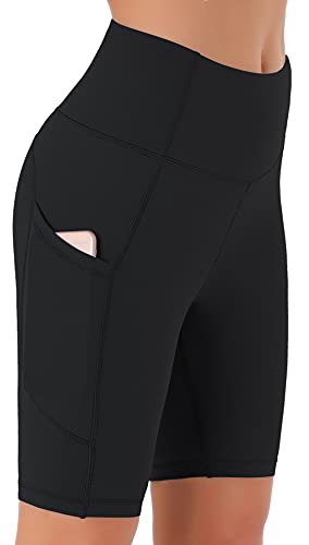 JOYSPELS Women's High Waisted Sports Shorts with Pockets
