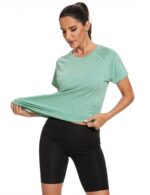 Gyabnw Women's Sports T-Shirt Back Mesh Loose Fit