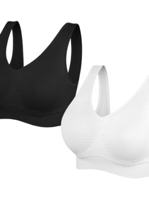 SIMIYA Comfort Sports Bra with Removable Pads for Women