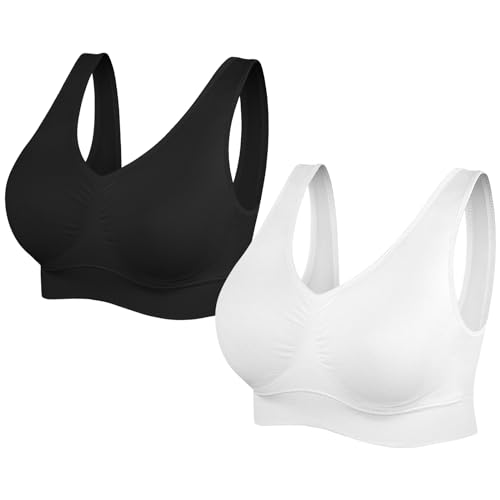 SIMIYA Comfort Sports Bra with Removable Pads for Women