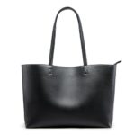 KALIDI Waterproof PU Tote Bag for Women, Large, Zipper