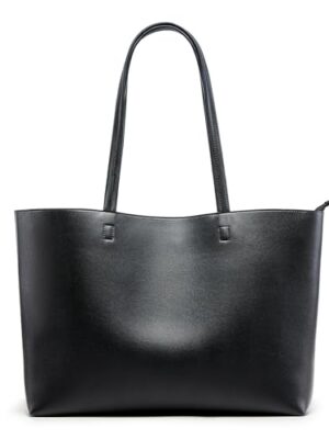 KALIDI Waterproof PU Tote Bag for Women, Large, Zipper