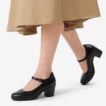 DREAM PAIRS Women's Chunky Low Block Heels Mary Jane Shoes