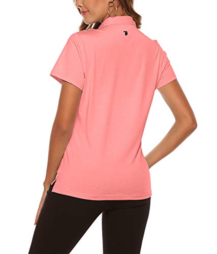 YSENTO Womens Short Sleeve Polo Sports Golf Shirt