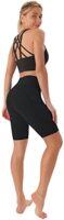 JOYSPELS Women's High Waisted Sports Shorts with Pockets