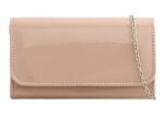 LeahWard Women's Patent Flap Clutch Bag 25 cm
